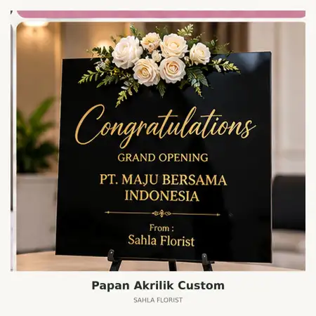 Papan Bunga Akrilik Panakkukang